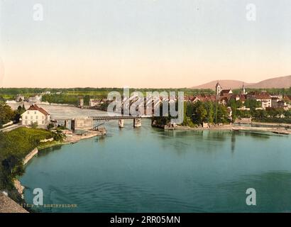 Rheinfelden, Argau, Svizzera 1890. Foto Stock