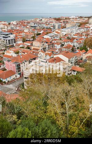 Baia di Arcachon da saint Cecile observatoire. Aquitaine, Francia Foto Stock