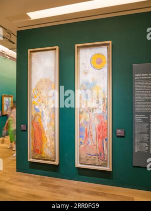 Odilon Redon Painting, Decorative Scheme for Baron de Domecy, Musée d'Orsay, Parigi, Francia, Europa, UE. Foto Stock