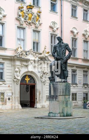 Judenplatz (Piazza ebraica), Vienna, Austria Foto Stock