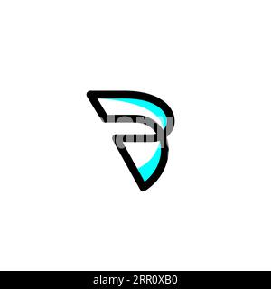 Logo PB Letter. Vettore icona PB Illustrazione Vettoriale