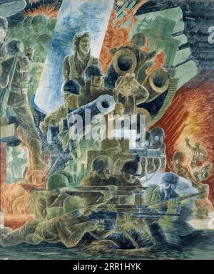 War (studio murale, War Department Building, Washington, D.C.) 1941 di Kindred McLeary Foto Stock