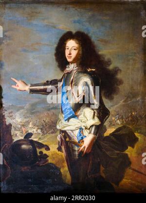 Luigi di Francia, Delfino di Francia, Duca di Borgogna (1682-1712), ritratto dipinto ad olio su tela di Hyacinthe Rigaud, circa 1704 Foto Stock