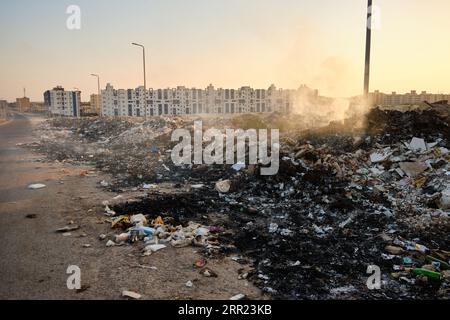 Discarica su strada Foto Stock