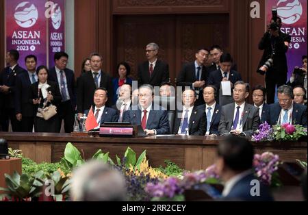 Giacarta, Indonesia. 6 settembre 2023. Il Premier cinese li Qiang partecipa al 26° Summit Cina-ASEAN a Giacarta, Indonesia, 6 settembre 2023. Crediti: Li Tao/Xinhua/Alamy Live News Foto Stock