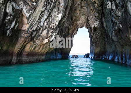 Rock Gate, Isla Genovesa, Isole Galapagos, Ecuador Foto Stock