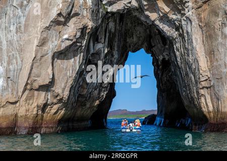 Rock Gate, Isla Genovesa, Isole Galapagos, Ecuador Foto Stock