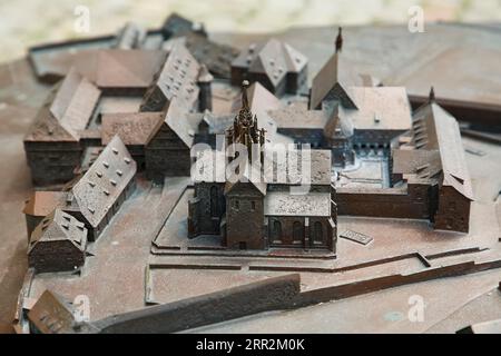 Modello del monastero e del palazzo di Bebenhausen, edificio sacro, edificio storico, architettura, ex abbazia cistercense, rifugio di caccia del Foto Stock