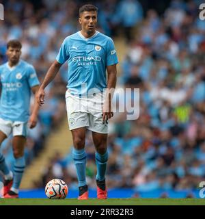 Manchester, Regno Unito. 2 settembre 2023. Rodri #16 di Manchester City durante la partita di Premier League tra Manchester City e Fulham all'Etihad Stadium di Manchester sabato 2 settembre 2023. (Foto di Mike Morese/mi News/NurPhoto) credito: NurPhoto SRL/Alamy Live News Foto Stock