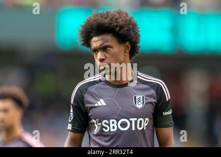 Manchester, Regno Unito. 2 settembre 2023. Willian n. 20 del Fulham F.C durante la partita di Premier League tra Manchester City e Fulham all'Etihad Stadium di Manchester sabato 2 settembre 2023. (Foto di Mike Morese/mi News/NurPhoto) credito: NurPhoto SRL/Alamy Live News Foto Stock