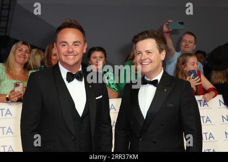 ANT & Dec - Ant McPartlin e Declan Donnelly, National Television Awards, Londons O2, Londra, Regno Unito, 05 settembre 2023, foto di Richard Goldschmidt Foto Stock