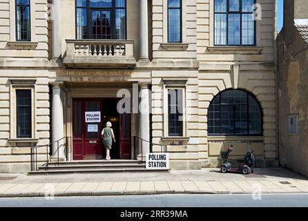 La Riley-Smith Hall di Tadcaster, utilizzata come sede elettorale nelle elezioni suppletive di Selby & Ainsty del luglio 2023, North Yorkshire, Inghilterra Regno Unito Foto Stock