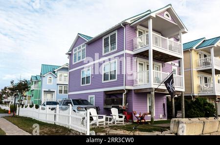 Architettura locale a Surf City Long Beach Island New Jersey USA Foto Stock