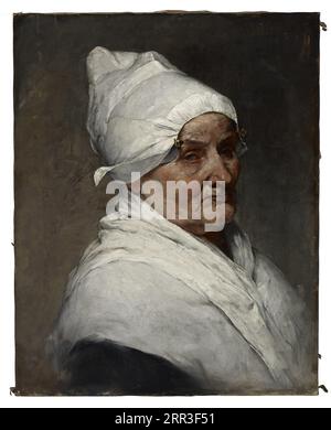 Old Peasant Woman di Samuel G. Richards Foto Stock