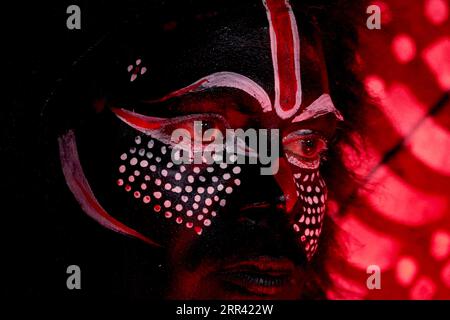 India. 6 settembre 2023. A Girl prende parte al festival Janmashtami Celebrations ad Ajmer, Rajasthan, India, il 6 settembre 2023. Foto di ABACAPRESS.COM Credit: Abaca Press/Alamy Live News Foto Stock