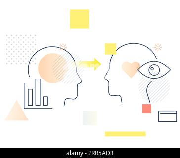 Metodi di ricerca - dati qualitativi - icona Stock come file EPS 10 Illustrazione Vettoriale