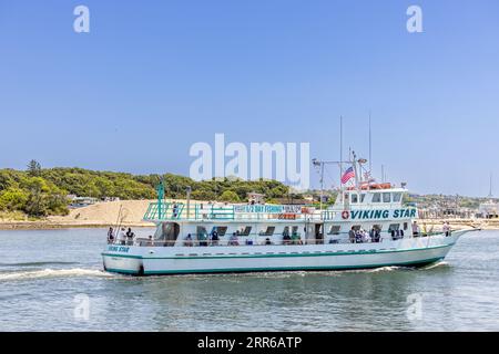 La Viking Star arriva al molo di montauk Foto Stock