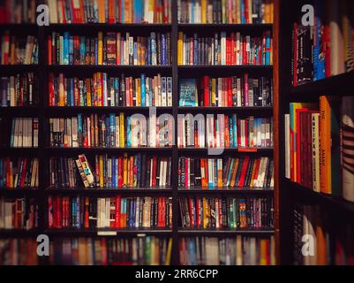 Librerie in una libreria Foto Stock
