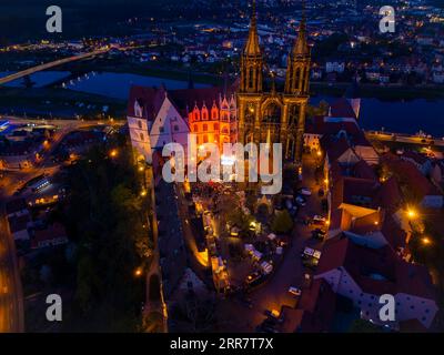 Albrechts-Burgfest-Meissen. La band DArtagnan suona Foto Stock