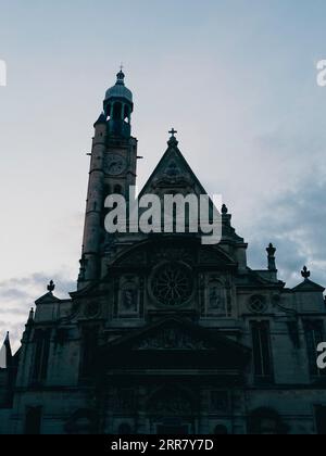 Alba, Chiesa di Saint-Étienne-du-Mont, edificio rinascimentale-gotico, Parigi, Francia, Europa, UE. Foto Stock