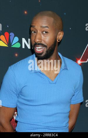 Pasadena, USA. 5 settembre 2023. LOS ANGELES - SEP 5: Justin Jackson all'America's Got Talent Season 18 Live Show Red Carpet all'Hotel Dena il 5 settembre 2023 a Pasadena, CALIFORNIA (foto di Katrina Jordan/Sipa USA) credito: SIPA USA/Alamy Live News Foto Stock