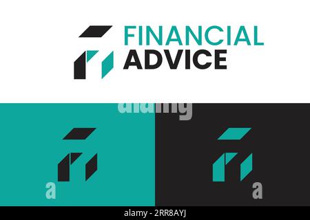 F e Un logo vettoriale professionale Illustrazione Vettoriale