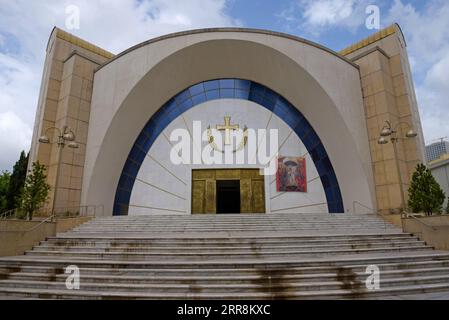 La Resurrezione della Cattedrale ortodossa di Cristo, Tirana, Albania Foto Stock