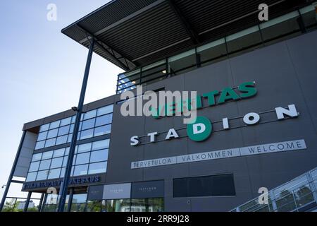 Turku, Finlandia. 7 settembre 2023. Vista generale all'esterno dello stadio Veritas durante la partita di calcio amichevole internazionale U21 tra Finlandia e Islanda al Veritas Stadium di Turku, Finlandia. (Tara Jaakkola/SPP) credito: SPP Sport Press Photo. /Alamy Live News Foto Stock