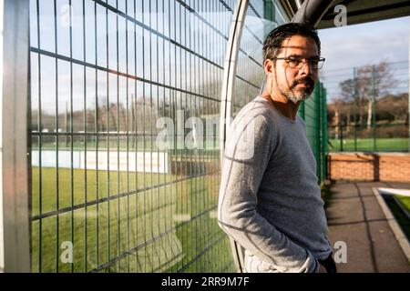 L'allenatore di calcio David Wagner fotografò a Huddersfield nel 2016 Foto Stock