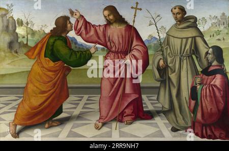 Giovanni Battista da Faenza - l'credulità di San Tommaso 1500-15 Foto Stock