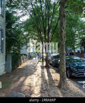 Architettura tradizionale a Georgetown, Washington DC, USA Foto Stock