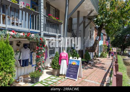 Architettura tradizionale a Georgetown, Washington DC, USA Foto Stock