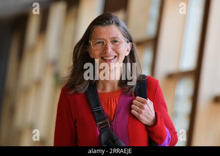 Edinburgh Scotland, UK 06 settembre 2023. Ariane Burgess al Parlamento scozzese. credit sst/alamy live news Foto Stock