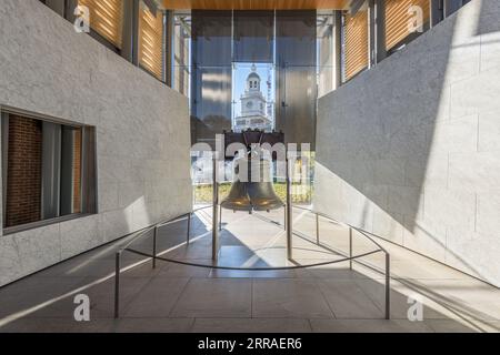 PHILADELPHIA, PENNSYLVANIA - 18 NOVEMBRE 2016: Philadelphia, Pennsylvania, USA alla Liberty Bell. Foto Stock