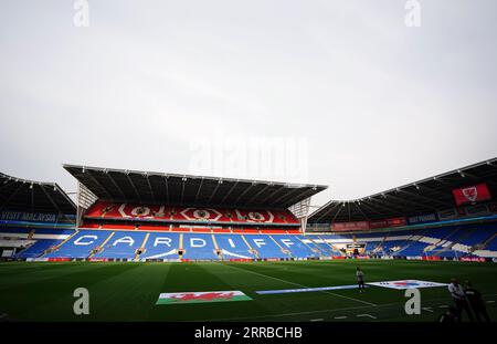 Una vista generale del Cardiff City Stadium, Cardiff. Data foto: Giovedì 7 settembre 2023. Foto Stock