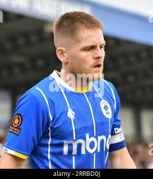 Chester, Cheshire, Inghilterra, 28 agosto 2023. Chester's Declan Weeks during, Chester Football Club V Farsley Celtic Football Club nella Vanarama National League North al Deva Stadium. (Immagine di credito: ©Cody Froggatt/Alamy Live News) Foto Stock