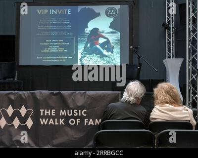 Per celebrare l'inaugurazione della peste di Eddy Grants sulla "Music Walk of Fame" a Camden Town. Un evento al Forge Camden. Un pomeriggio con Eddy' Foto Stock