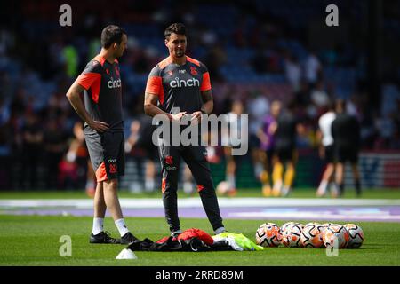 LONDRA, Regno Unito - 3 settembre 2023: L'assistente manager di Crystal Palace Paddy McCarthy si presenta durante il riscaldamento pre-partita prima della partita di Premier League BE Foto Stock