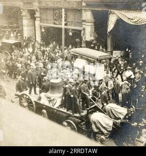 Liberty Bell intorno al 1900, Liberty Bell in Tour probabilmente a Philadelphia, Liberty Bell History Foto Stock