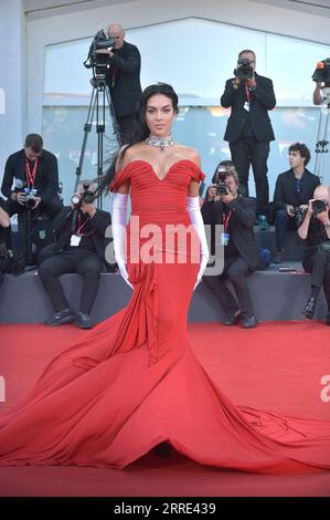 Venezia, Italia. 5 settembre 2023. Georgina Rodriguez partecipa a Red Carpet alla 80° Mostra Internazionale d'Arte cinematografica di Venezia giovedì 7 settembre 2023 a Venezia. Foto di Rocco Spaziani/UPI Credit: UPI/Alamy Live News Foto Stock