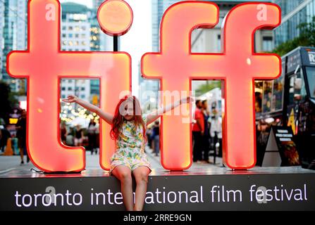 Toronto, Canada. 7 settembre 2023. Atmosfera durante il Toronto International Film Festival 2023 al TIFF Bell Lightbox il 7 settembre 2023 a Toronto, Ontario. Foto: PICJER/imageSPACE/Sipa USA credito: SIPA USA/Alamy Live News Foto Stock