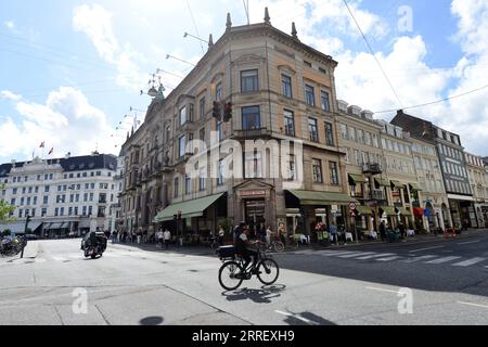 Kongens Nytorv a Copenaghen, Danimarca. Foto Stock