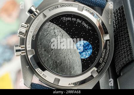 Omega Speedmaster Snoopy Edition Foto Stock