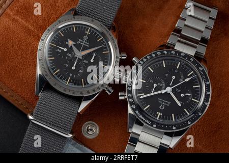 Modelli Omega Speedmaster 321 Foto Stock