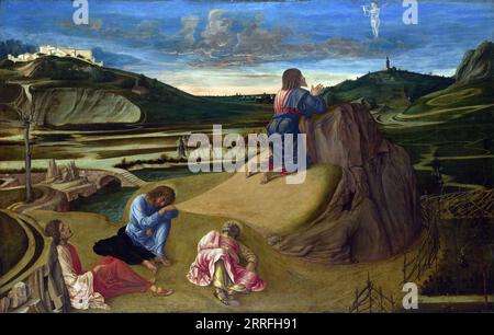 Giovanni Bellini - l'agonia nel giardino Foto Stock