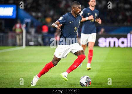 Parigi, Francia. 7 settembre 2023. La francese Ousmane Dembele durante la partita di qualificazione a Euro 2024, gruppo B, tra Francia e Irlanda ha giocato al Parc des Princes Stadium il 7 settembre a Parigi. (Foto di Matthieu Mirville/PRESSINPHOTO) crediti: PRESSINPHOTO SPORTS AGENCY/Alamy Live News Foto Stock