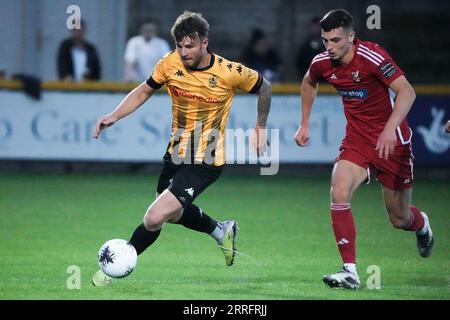 Southport / Scarborough 5 settembre 2023 Big Help Stadium .Southport. Vanarama National League North. Southport 3 Scarborough 1 Foto Stock