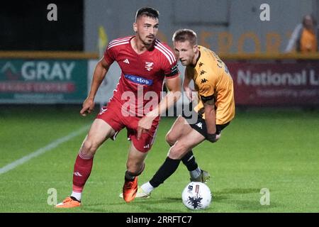 Southport / Scarborough 5 settembre 2023 Big Help Stadium .Southport. Vanarama National League North. Southport 3 Scarborough 1 Foto Stock