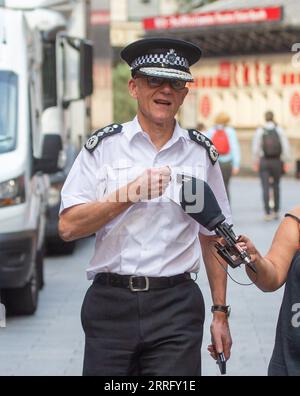 Londra, Inghilterra, Regno Unito. 8 settembre 2023. MARK ROWLEY, Commissario della polizia della metropoli, è visto a Westminster come appare su LBC. (Immagine di credito: © Tayfun salci/ZUMA Press Wire) SOLO USO EDITORIALE! Non per USO commerciale! Foto Stock