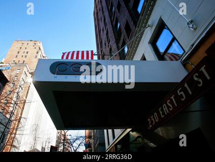 Manhattan, New York, USA, 20080317: L'hotel POD offre alloggi alla moda ad un prezzo relativamente economico. Foto: Orjan F. Ellingvag/ Dagens Naringsliv Foto Stock